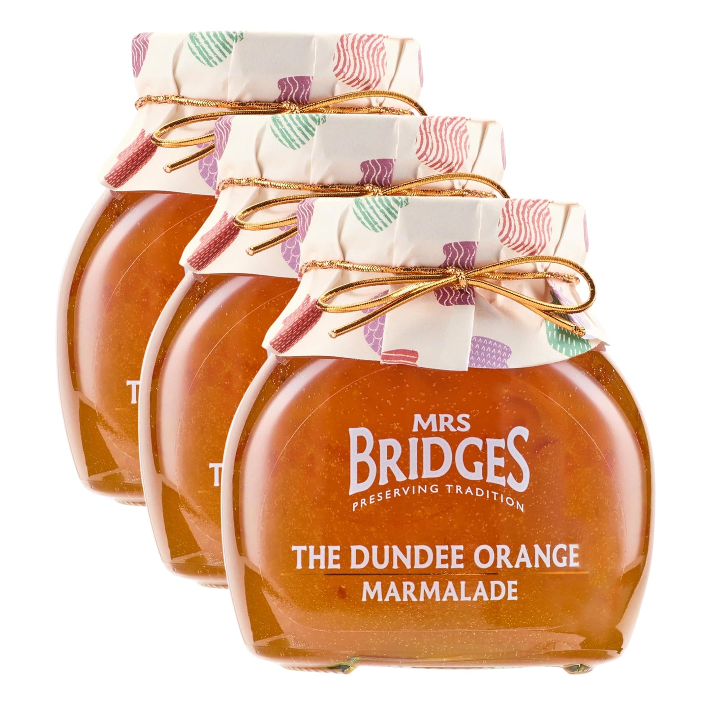 Mrs Bridges Dundee Orange Marmalade, Made in Scotland, 12oz Jar (Pack of 3)