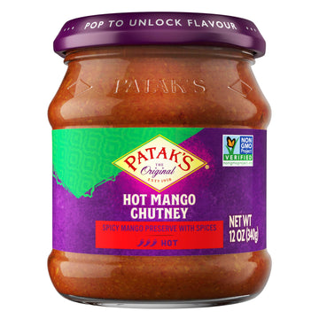 Pataks Hot Mango Chutney 12 Oz