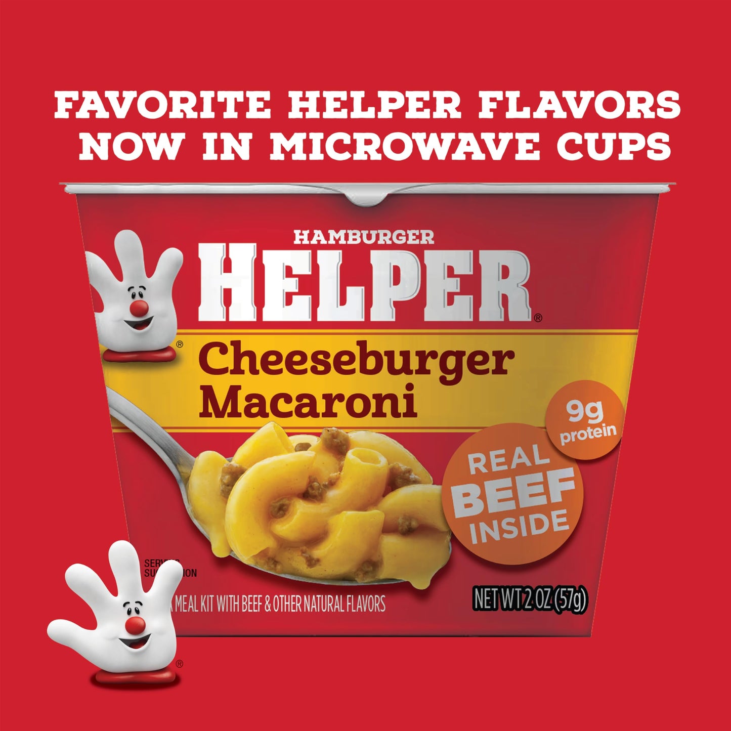 Hamburger Helper Cheeseburger Macaroni 4-Pack Microwave Cup (Pack of 3)