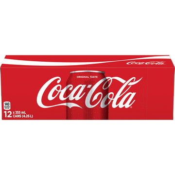 Coca-Cola Coke Classic 355Ml 12Pk, Soft Drinks - {Imported From Canada}