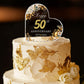 50th Wedding Anniversary Acrylic Cake Topper  50 th Anniversary Decorations  50 Wedding Topper  50 Years Of Married Gifts (50th Anniversary Cake Topper)