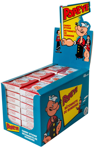 Popeye Candy Sticks 16G Per Box 48Ct {Imported From Canada}