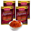 Bridgford Thick Sliced Pepperoni 5 oz Pack of 4 - Thick Pepperoni Slices for Pizza and Sandwiches - Zero-Carb Thick Sliced Peppe