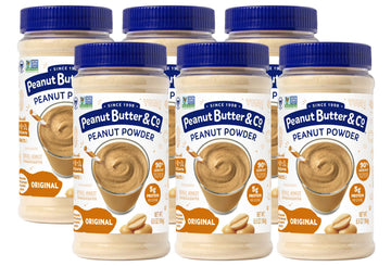 Peanut Butter & Co. Powdered Peanut Butter, Non-GMO, Gluten Free, Vegan, Original, 6.5 Ounce Jars (Pack of 6)