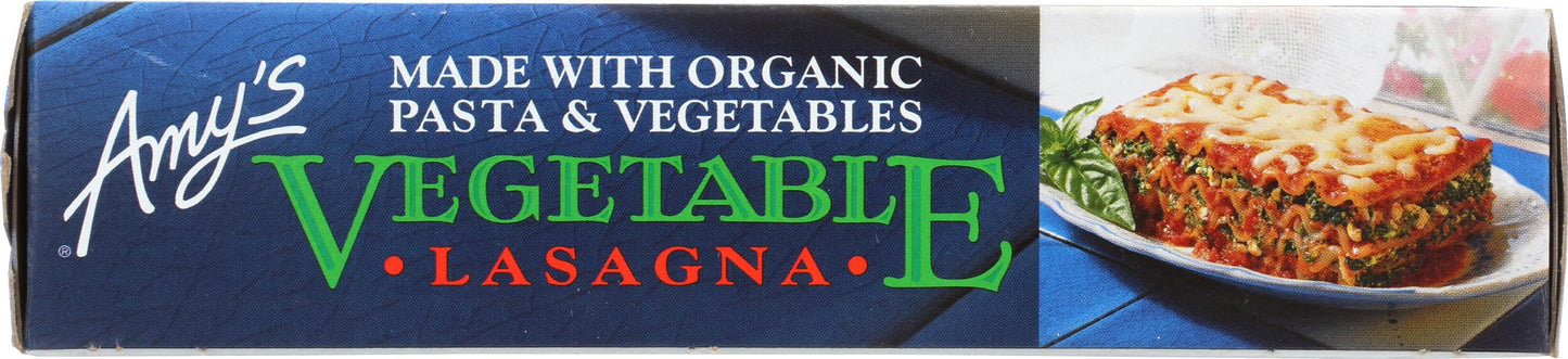 Amys Lasagna Vegetable Organic, 9.5 oz (frozen)