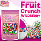 Freeze Dried Fruit Crunch Candy (Wildberry, 4 Oz) Treat Gift Bag Berry Punch, Strawberry, Melon Berry, Wild Cherry And Raspberry