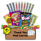 Hangry Kit Sour Candy Variety Pack - 16-Piece Gift Box for Mail Carriers/Post Workers
