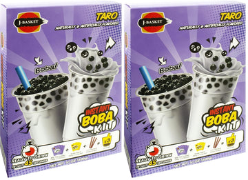J-BASKET Taro Tea Boba Kit, 10 Ounce (Pack of 2)