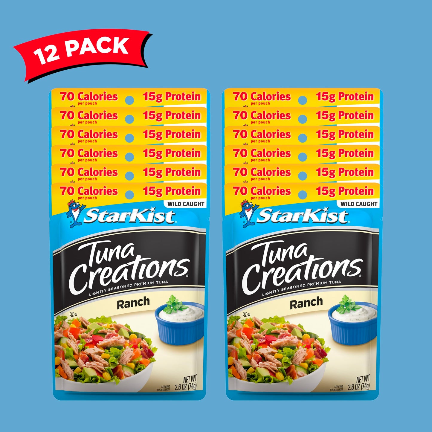 Starkist Tuna Creations Ranch, 2.6 Oz Pouch (Pack Of 12) (Packaging May Vary)