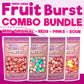 Freeze Dried Candy Variety Pack - Fruit Burst 4 Pack, Original, All Pinks, All Reds, Sour 5 Oz (4 Count) - Assortment Combo Bund