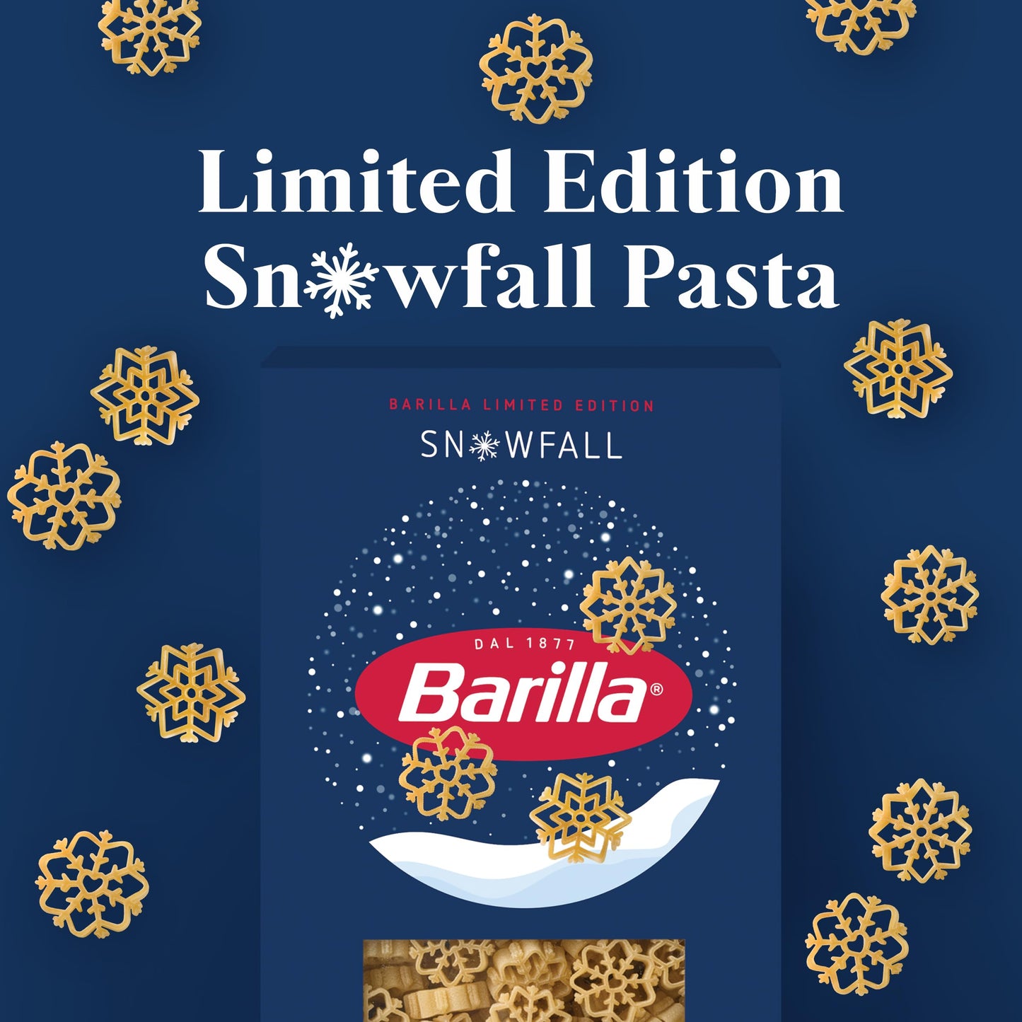 BARILLA Limited Edition Snowfall Pasta  12 oz. Box