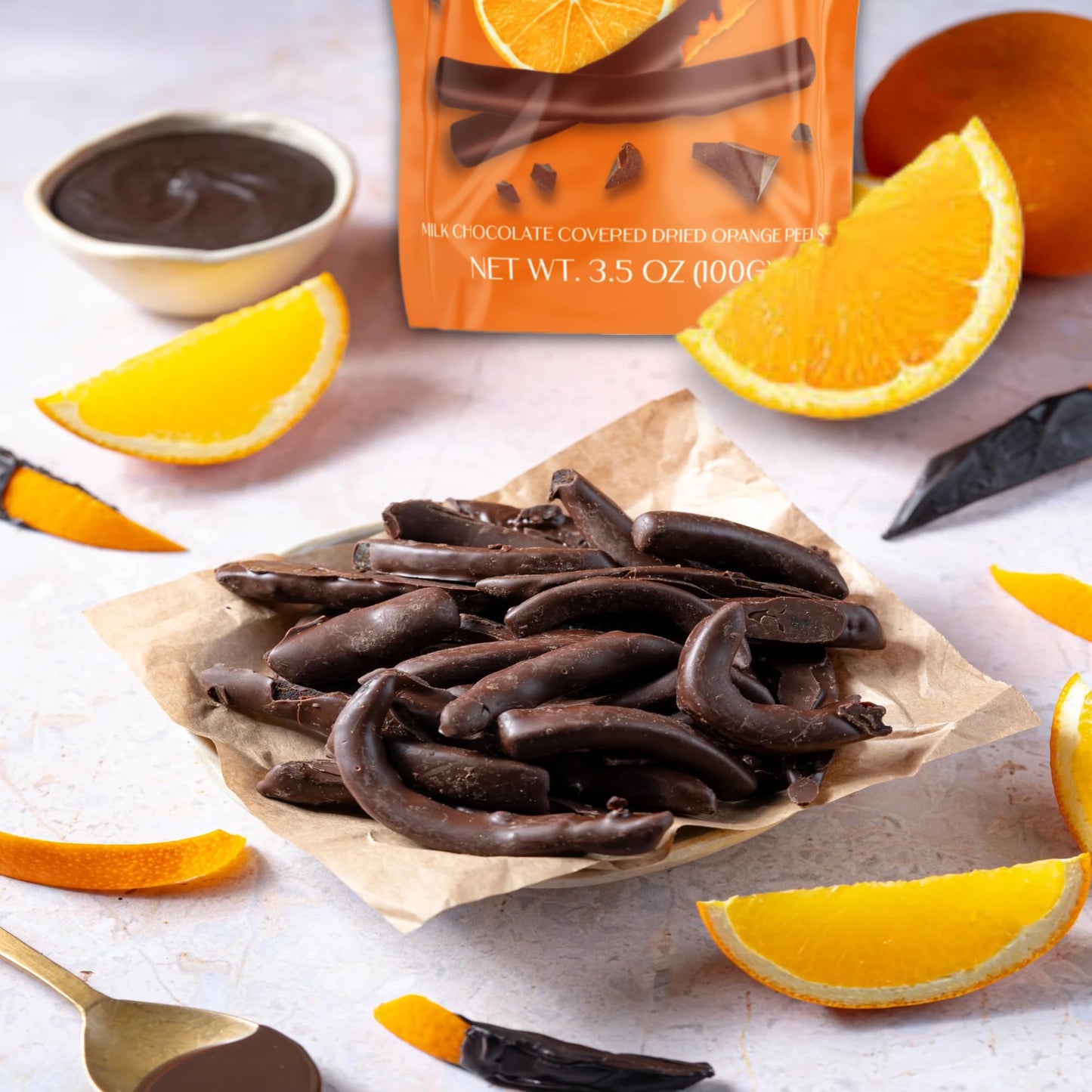 BEEMAX Belgian Chocolate Covered Fruit Sticks, Gourmet Dried Fruit, 3.5 oz Resealable Pouch, Milk Chocolate, Non-GMO