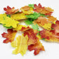 Set Of 75 Edible Fall Leaves Gold Leaf Cake Decorations, Thanksgiving Party Cupcake Topper (Mix Color)