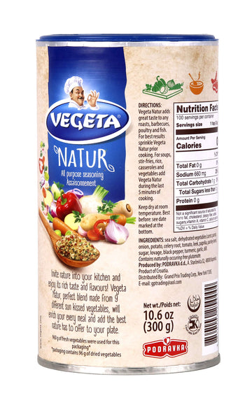 Vegeta Natur All Purpose Seasoning 10.6 Oz (300 G)