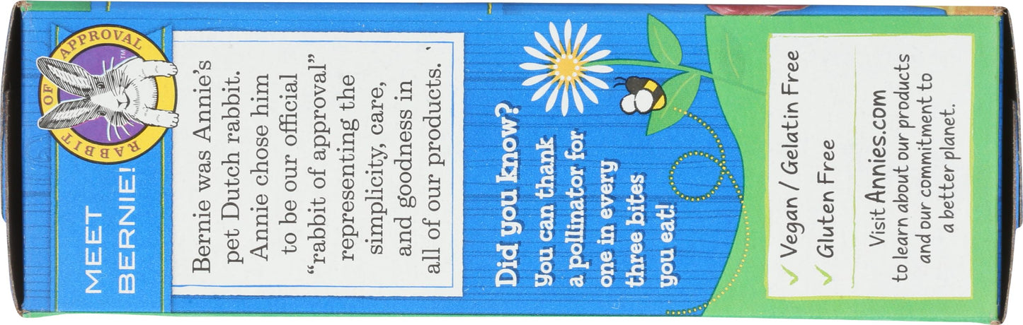 Annie'S Homegrown Organic Mini Bunny Fruit Snack 5 Count, 4 Oz