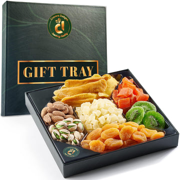Cravers Delight Assorted Nuts Gift Basket - 8 Ounce Holiday Nut Sampler with Walnuts, Cashews, Peanuts, Pistachios, Almonds
