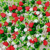 Sentovac Strawberry Sprinkles Green Peals Spring Flowers Mix Edible Sprinkle Strawberry Shortcake for Cake Decorating Candy Cupc