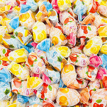 Assorted Fruit Filled Hard Candy - 1 Pound Bulk Pack (About 75 Count) - Individually Wrapped Assorted Fruit Candies - Classic Fl
