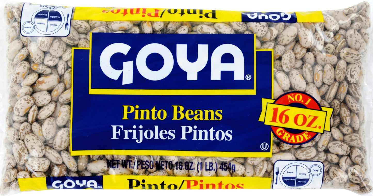 Goya Foods Pinto Beans, Dry, 16 Ounce (Pack Of 3)