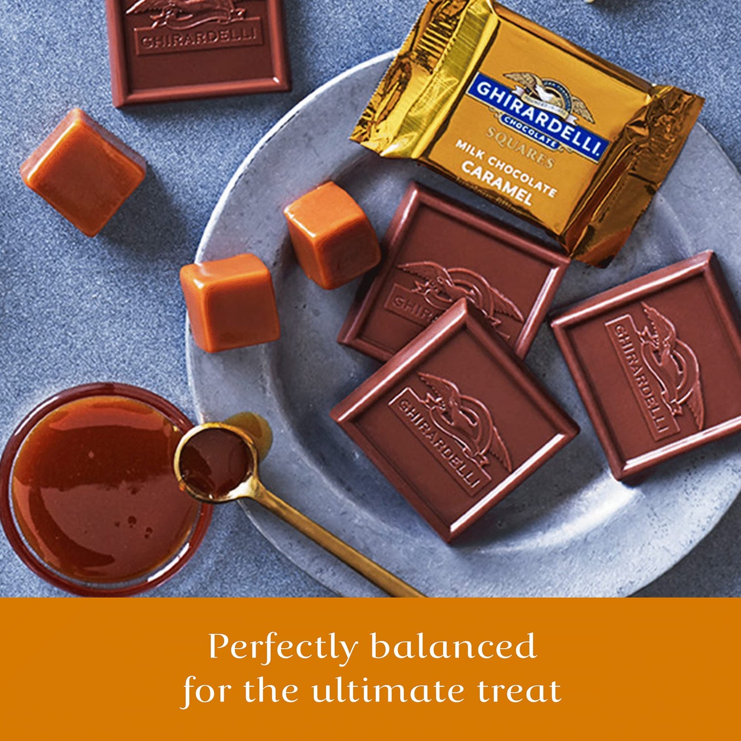 Ghirardelli Milk Chocolate Caramel Squares, 5.32 Oz. Gift Bag