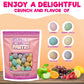 Sour Freeze Dried Candy - Freeze Dried Salt Water Taffy Treats (Sours 2.75 Oz)