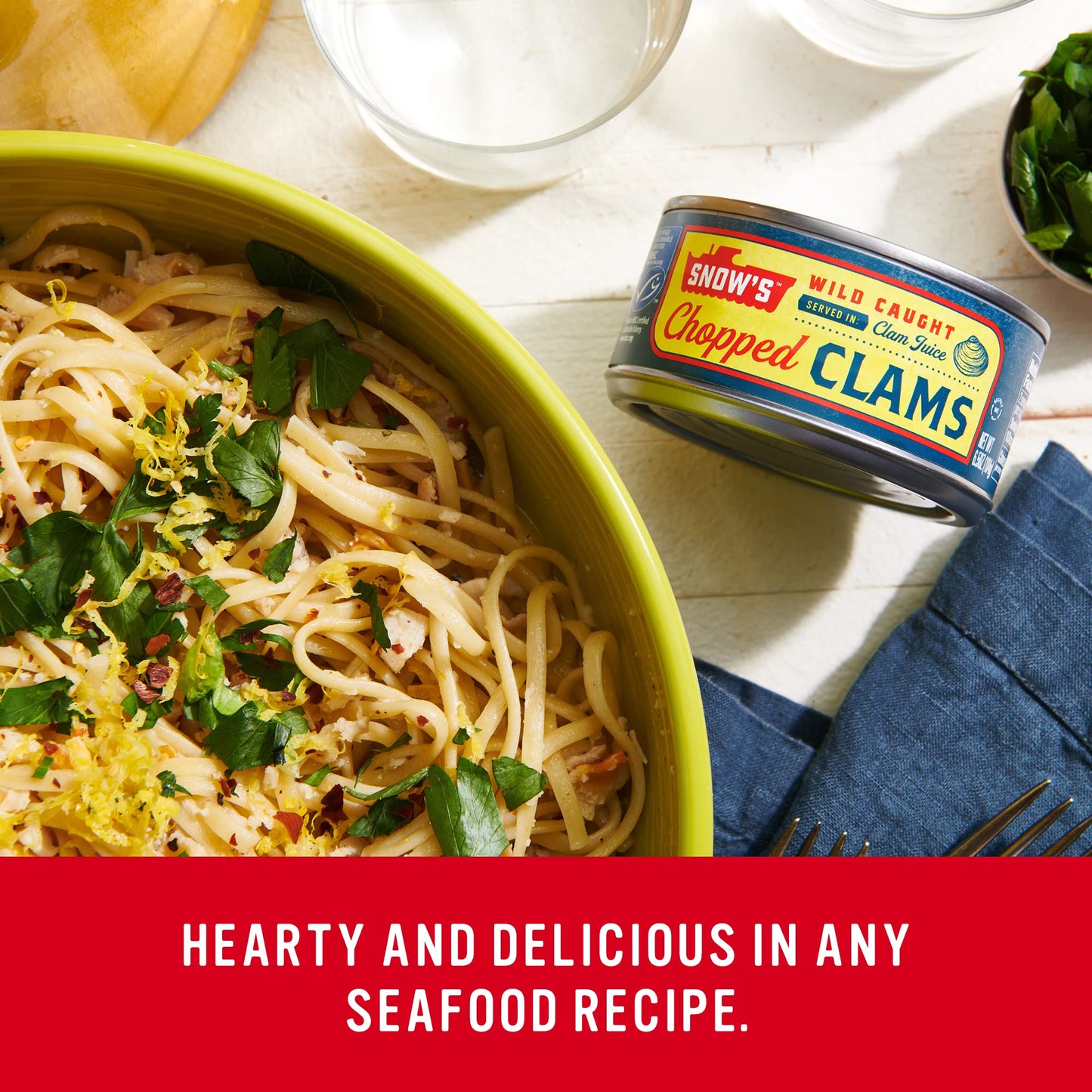 Snow'S Wild Clams Canned, 6.5Oz (Pack Of 12) - 5G Protein, Gluten Free, 99% Fat Free - For Recipes