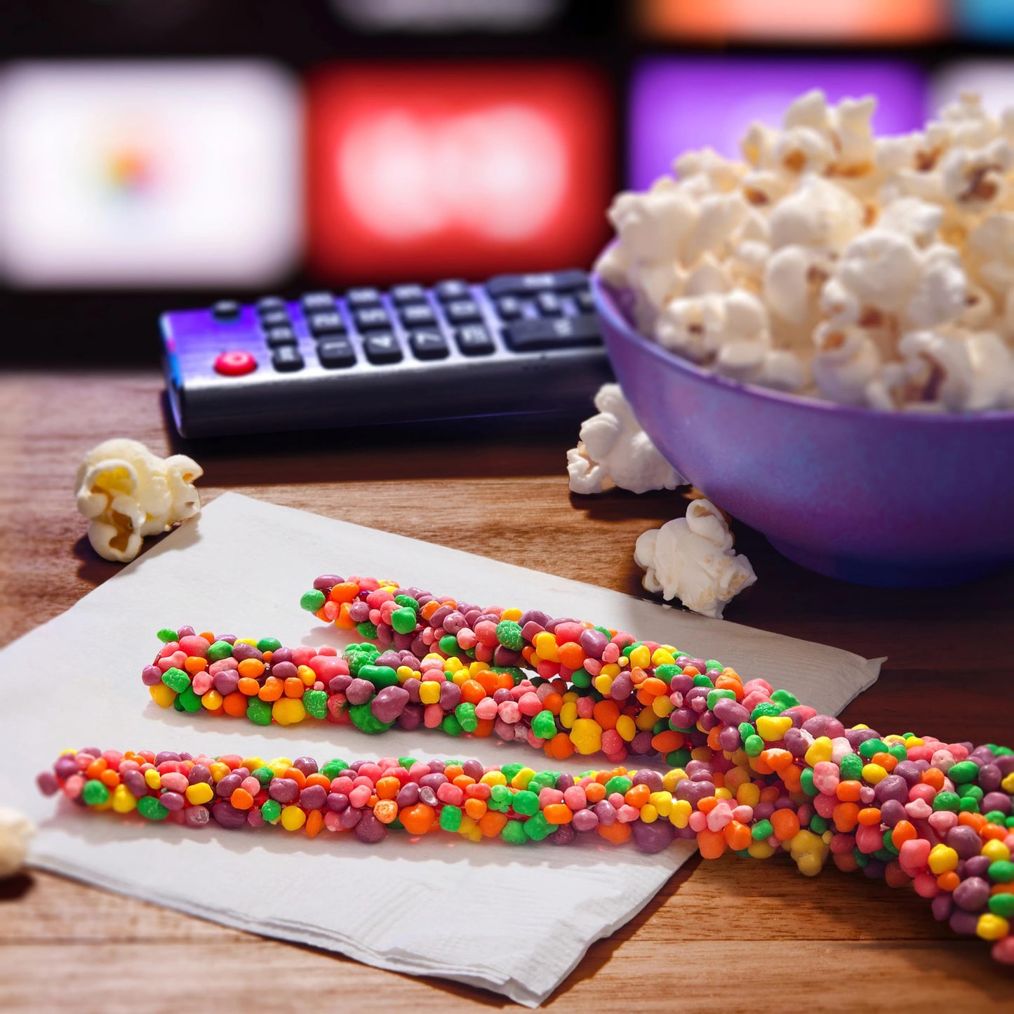 Nerds Rope, Candy, Rainbow, Crunchy And Gummy, 0.92 Oz