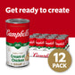 Campbell's Condensed Heart Healthy Cream of Chicken Soup, 22.6 oz Family Size Can (12 Pack)