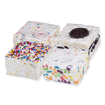 The Crispery Crispycakes Jumbo Pack – Assorted Flavor Marshmallow Rice Crispycakes, 12 Individually Wrapped, 5 Ounce