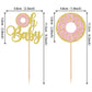 24 Pcs Donut Oh Baby Cupcake Toppers Glitter Oh Baby Donut Cupcake Picks Donut Baby Shower Party Decorations For Sweet Donut The
