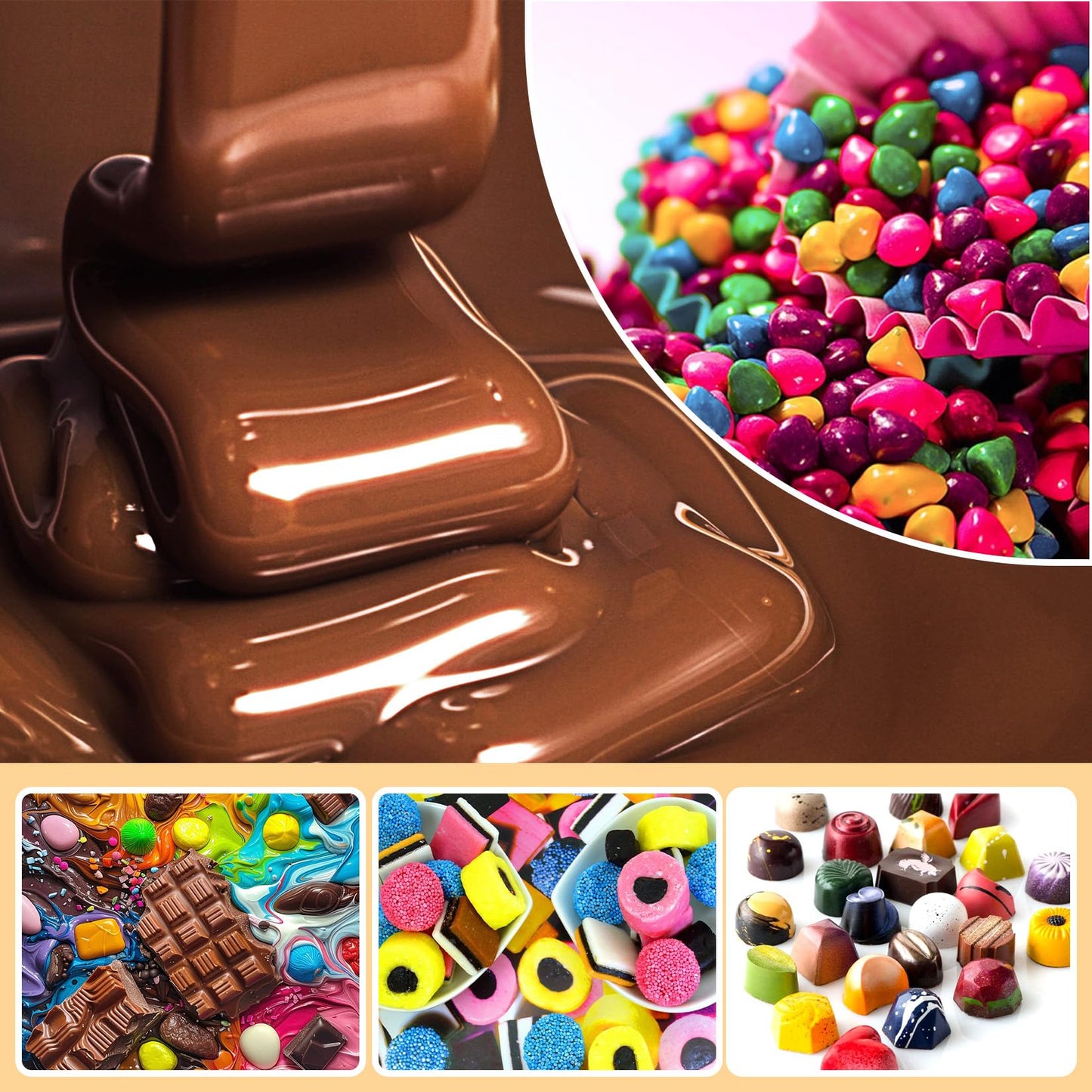 Oil Based Food Coloring For Chocolate - 0.7 Fl.Oz Melting Chocolate Oil Food Coloring, Concentrated Oil Based Food Dye For Cake