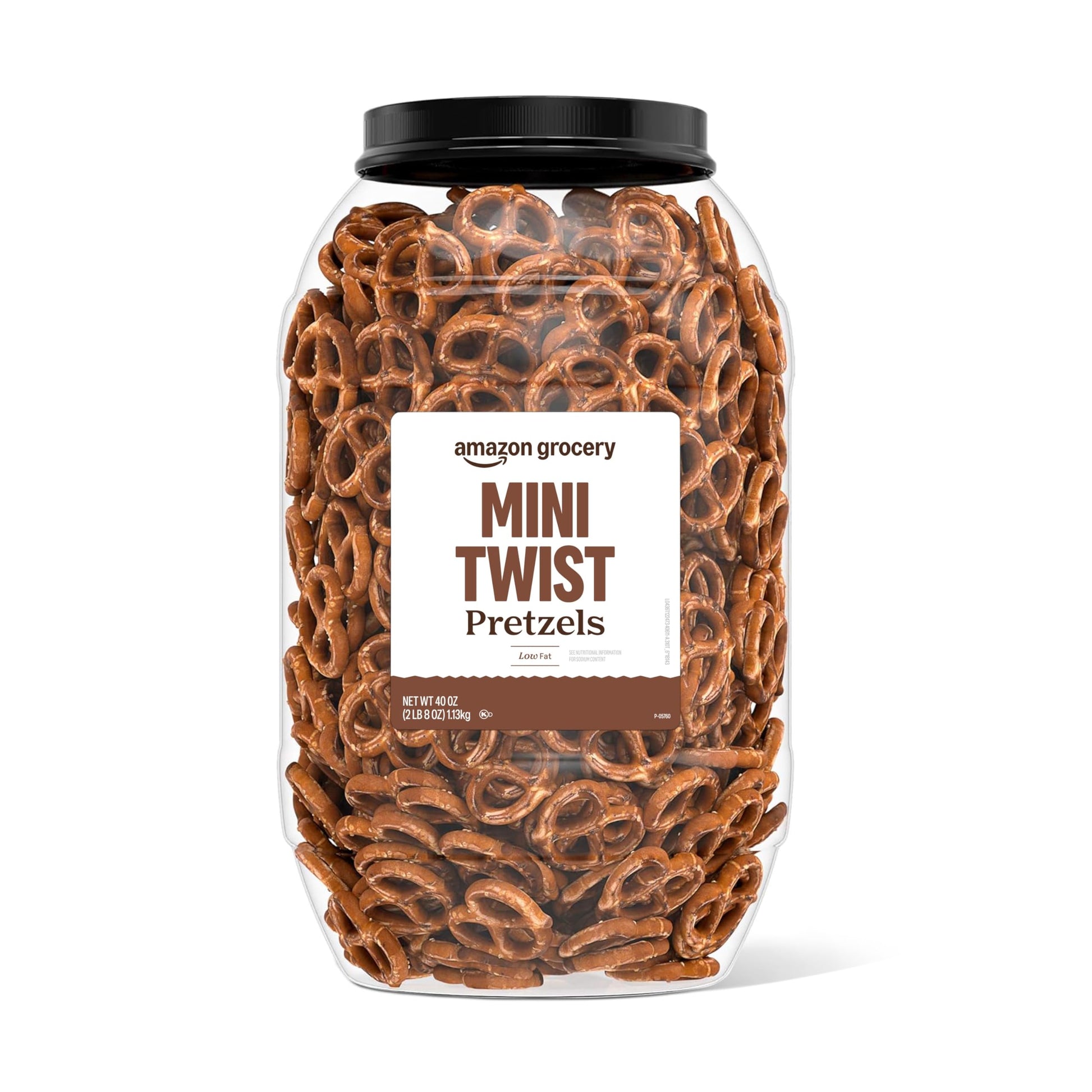 Amazon Grocery Mini Twist Pretzels, 40 Oz, Pack of 1, Previously Happy Belly, Packaging May Vary