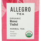Allegro Tea, Organic Rose Tulsi Tea Bags, 20 Ct