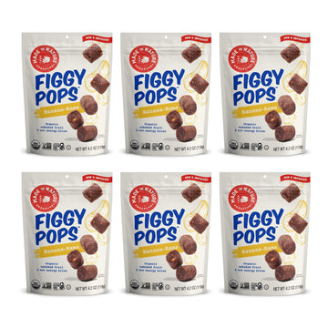 Made In Nature Organic Figgy Pops, Banana Nut Butter, Non-GMO, Gluten Free, Vegan, 4.2 Ounce (Pack of 6)