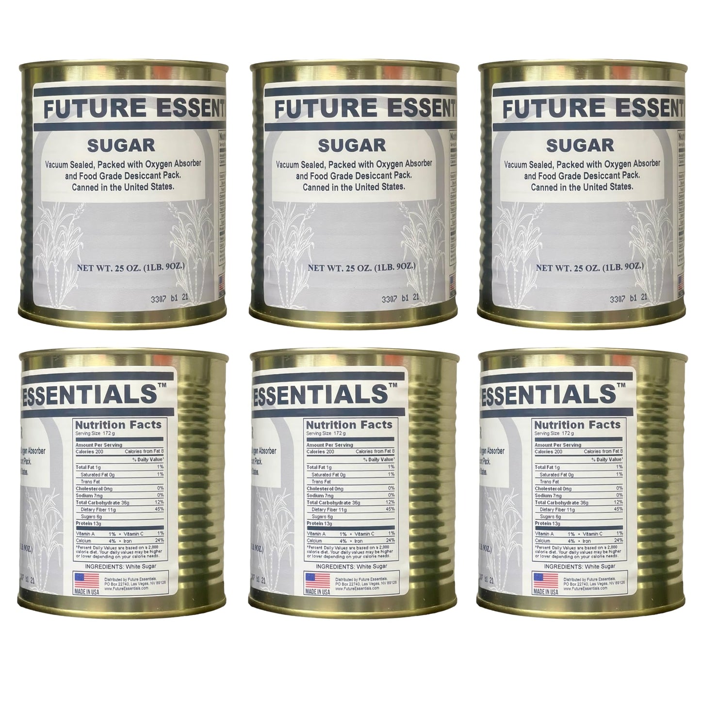 1 Half-Case of Canned Granulated White Sugar