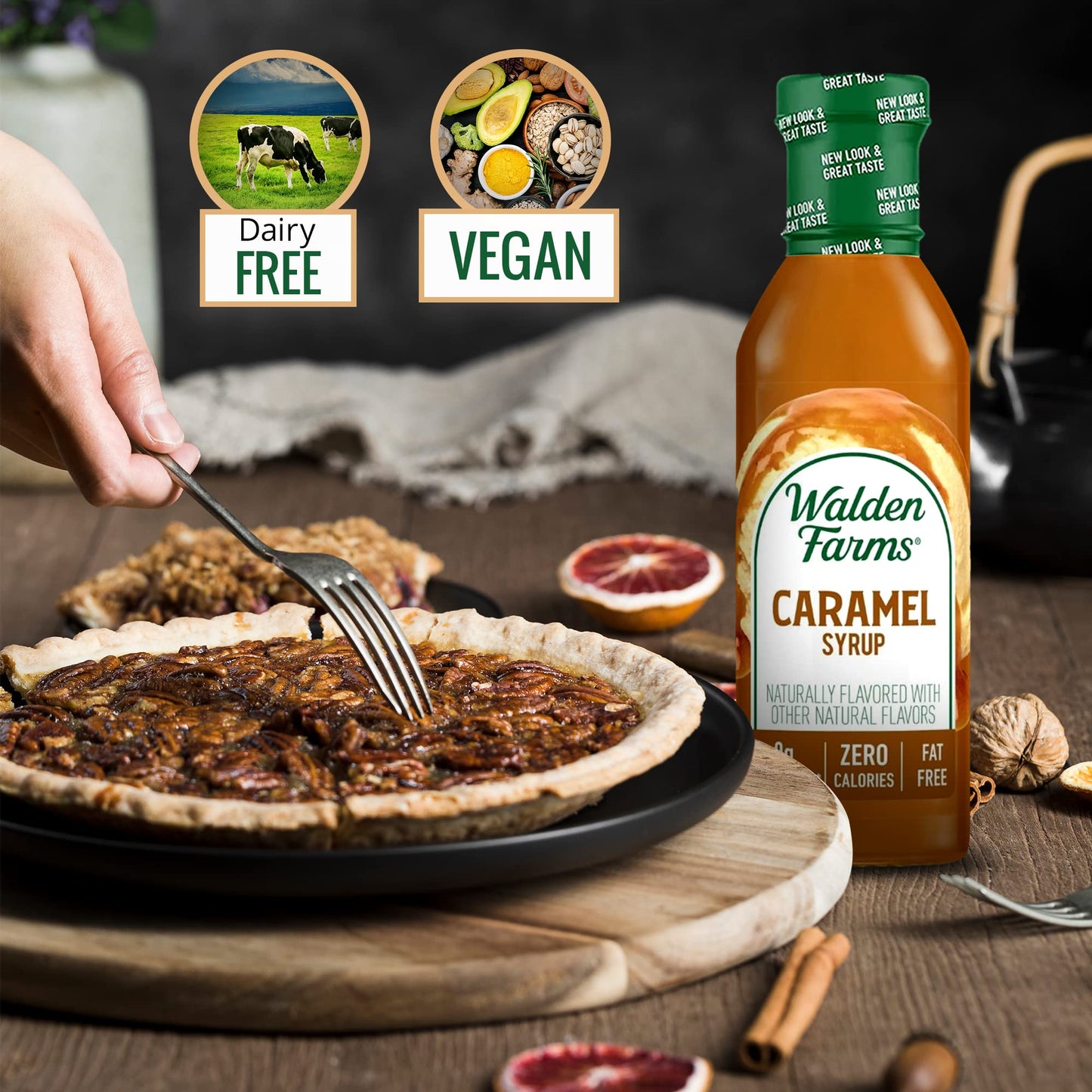 Walden Farm Near Zero Caramel Syrup 340g (Pack of 6)