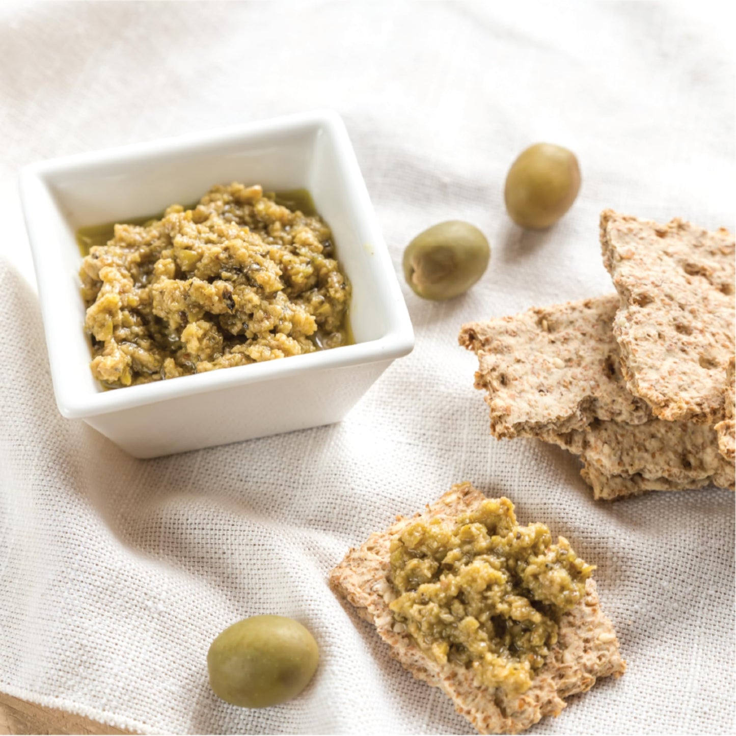 Iliada Green Olive Spread with Green Hot Peppers, 175g - Authentic Greek Tapenade with Extra Virgin Olive Oil & Spices
