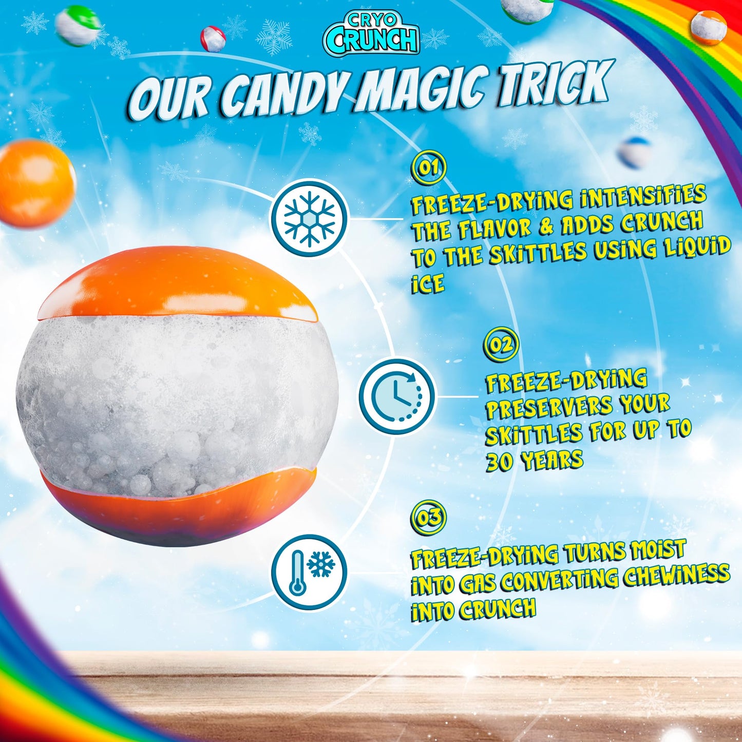 Freeze Dried Candy (10Oz) By Primary Colors Candy - Usa Made Freeze Dry Candy