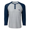 FOcO mens Nfl Team Logo Long Sleeve Henley Shirt, gray Team Logo, XX-Large US