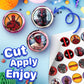 30 X Edible Cupcake Toppers - Red And Black Masked Themed Collection Of Edible Cake Decorations | Uncut Edible On Wafer Sheet