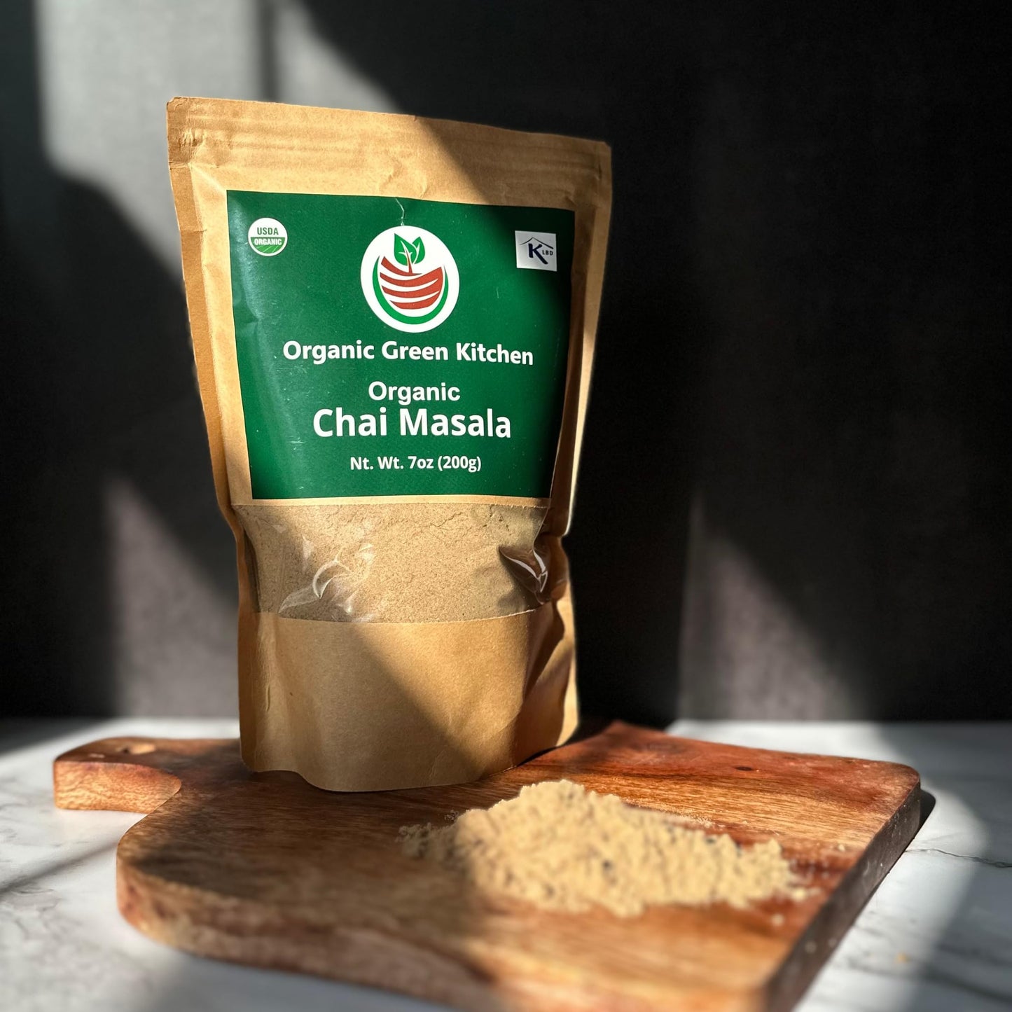 Organic Chai Masala Powder, 7 Oz - Authentic Indian Recipe, No Sugar Added, Kosher Certified