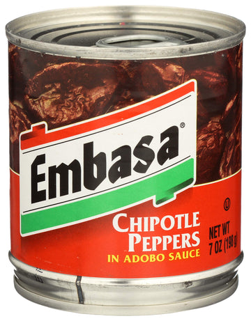 Embasa Chipotle Peppers in Adobo Sauce, 7 Oz, Pack of 1, Model 00014112