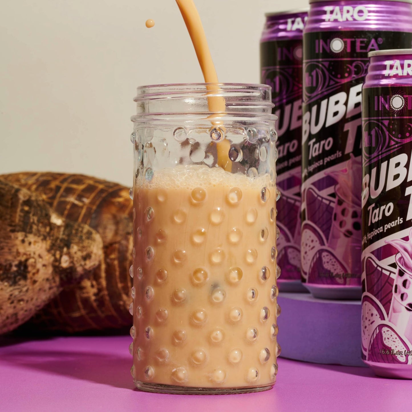 (Pack Of 12) Inotea Bubble Tea | Choose One From 6 Flavors: Brown Sugar, Taro, Honeydew, Banana, Matcha Latte, Sea Salt Coffee |