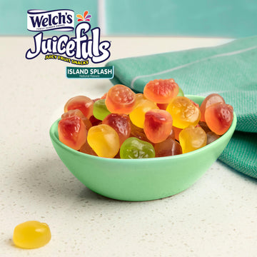 Welch'S Juicefuls Juicy Fruit Snacks, Island Splash, Fruit Gushers, Gluten Free, 4 Oz Sharing Size Bags (Pack Of 6)