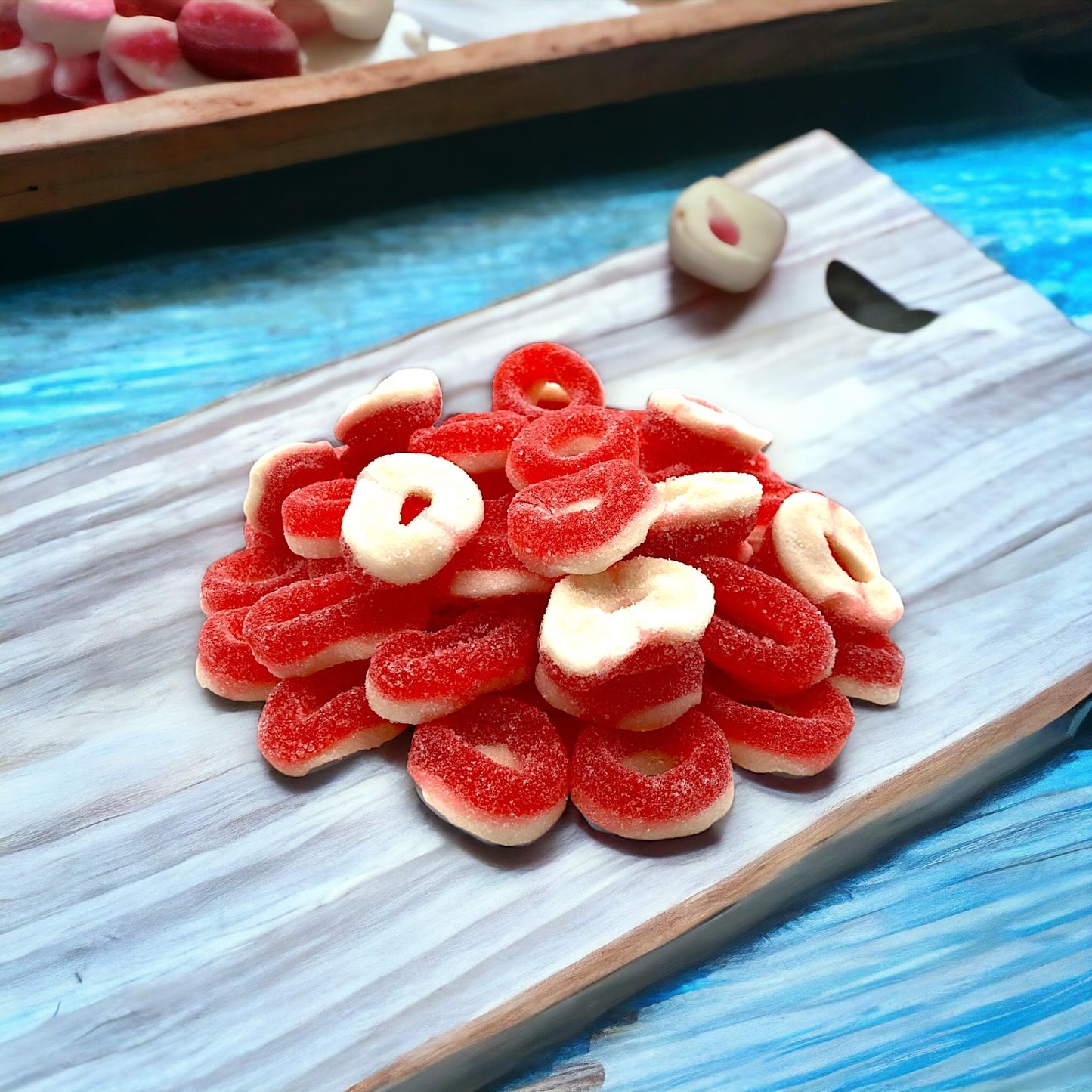 Enhanced Strawberry Rings -1.5 Lbs Delicious Strawberry Flavor Soft Sweet Gummy Rings In Resealable Bag, Perfect For Snacks, Parties And Gifts - Indulgent Strawberry Gummy Rings For Sweet Tooth Cravings For Kids And Mature-Themeds(24 Oz)