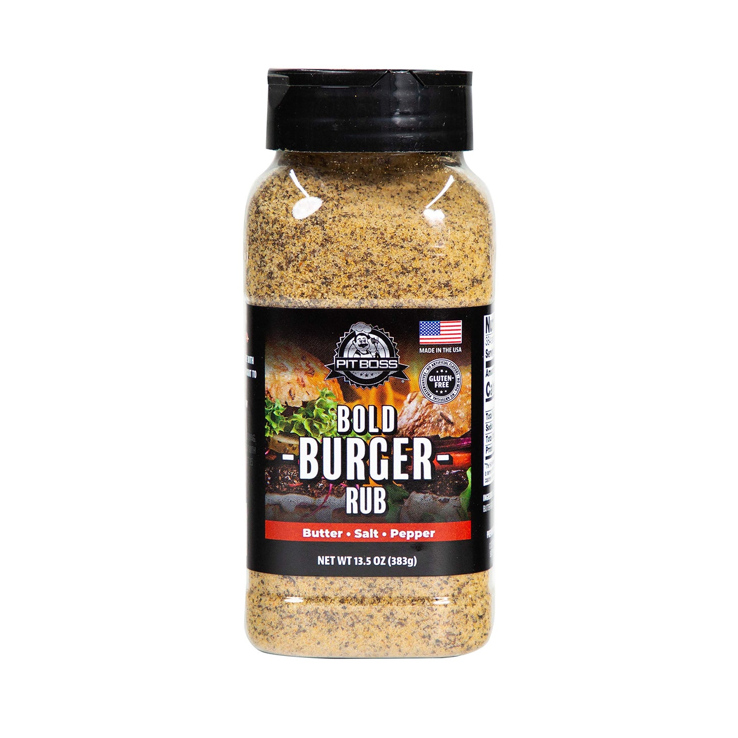 Pit Boss 40324 Bold Burger Rub Grill Spices, 13.5 Ounce (Pack Of 1), Multicolored