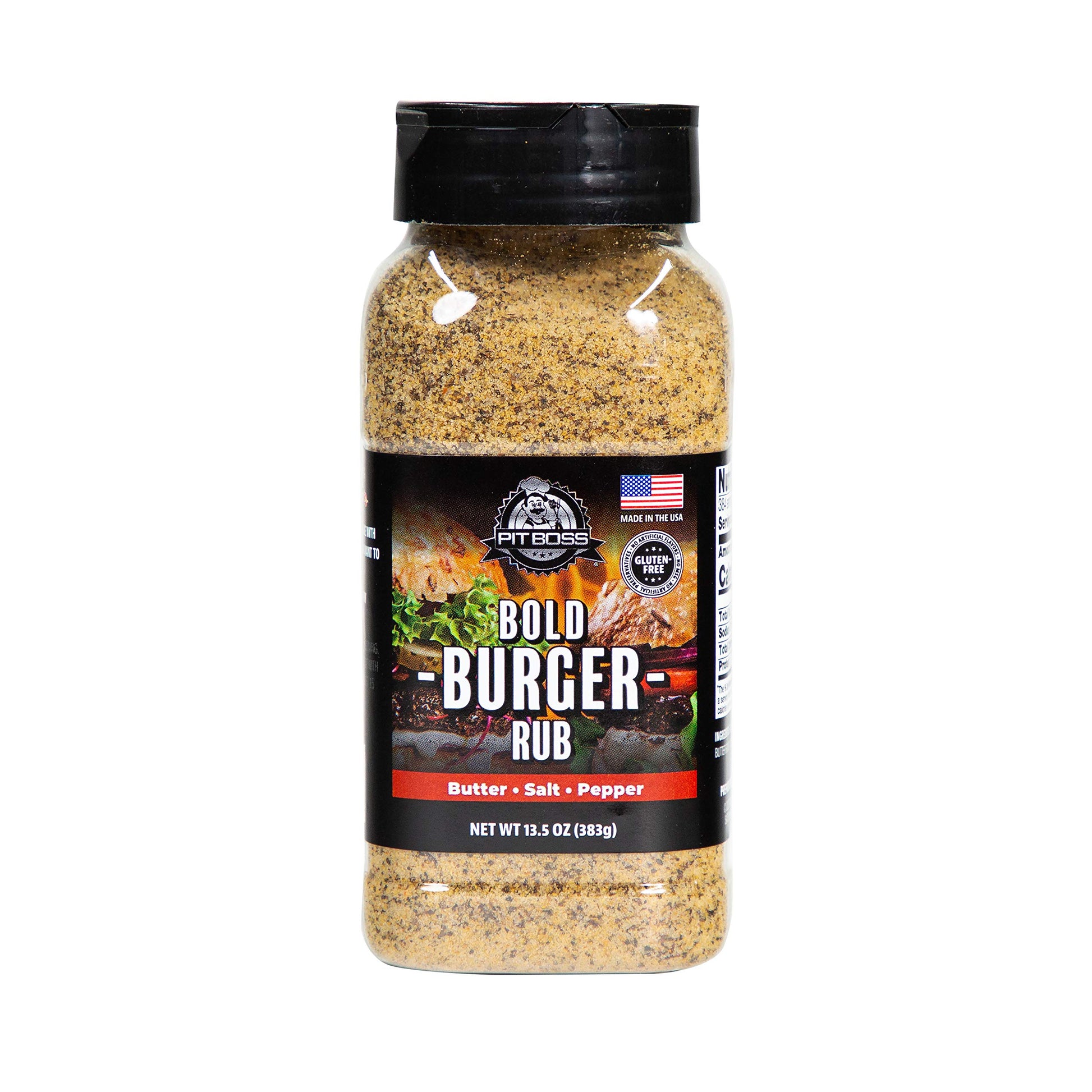 Pit Boss 40324 Bold Burger Rub Grill Spices, 13.5 Ounce (Pack Of 1), Multicolored