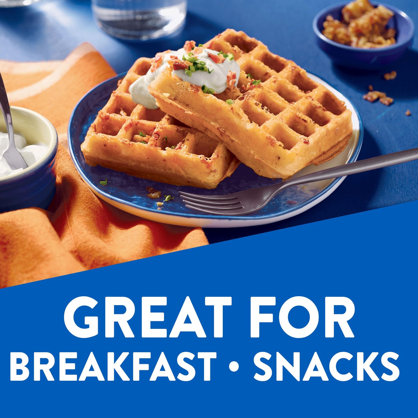Krusteaz Light and Crispy Belgian Waffle Mix  Krusteaz Waffle Mix  28 oz Box (Pack of 8)