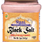 Rani Black Salt Powder (Kala Namak) Mineral 5oz (142g) PET Jar ~ Unrefined, Pure and Natural | Vegan | Gluten Friendly | NON-GMO