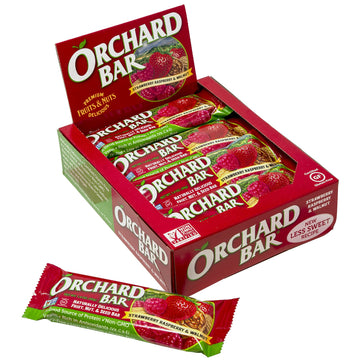 Orchard Bars Non-Gmo Fruit & Nut Bars, Strawberry Raspberry Walnut, 1.4 Oz, Pack Of 12